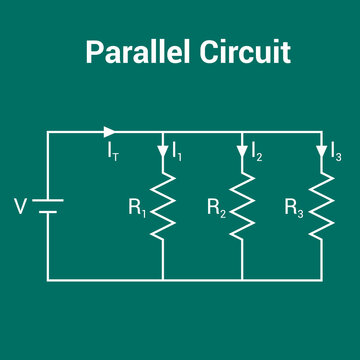 three parallel resistors in circuit