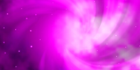 Light Pink vector texture with beautiful stars.