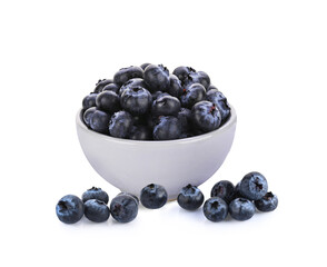 blueberries isolated on a white background