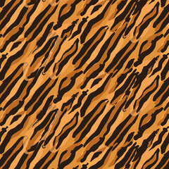 Seamless vector pattern with animal tiger print