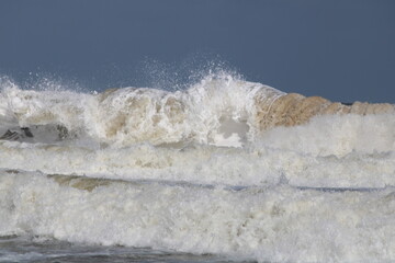 water flowing into the sea