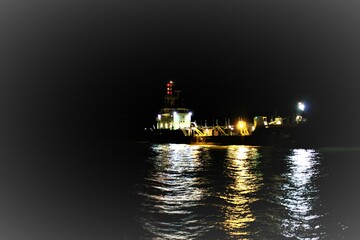 lighthouse at night