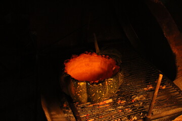 zapallo a las brasas