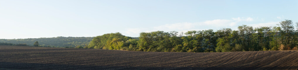 Agricultural lands are plowed, and prepared for vegetation.