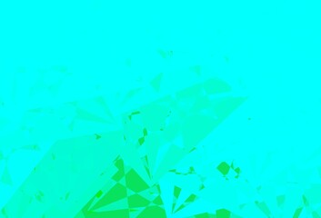 Light Green vector background with polygonal forms.