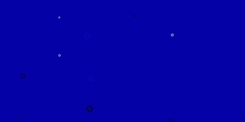 Light purple, pink vector backdrop with virus symbols.