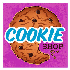 A logo design for a cookie store.