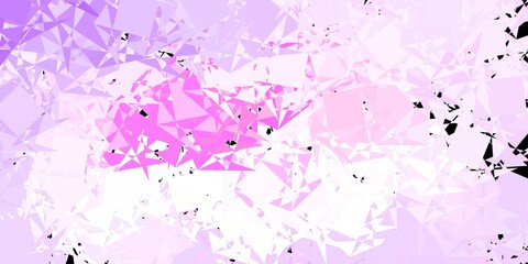 Dark Purple, Pink vector template with triangle shapes.