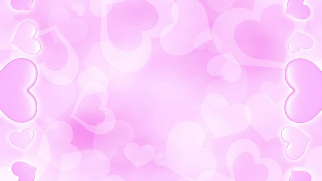Heart frame loop 2 pattern bright background