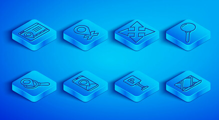 Obraz premium Set line Infographic of city map navigation, Location, Road traffic sign, City, Parking, Push pin, Search location and icon. Vector