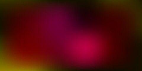 Obraz premium Dark Pink, Yellow vector gradient blur pattern.