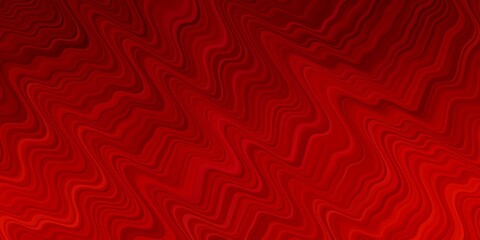 Light Red vector pattern with curves.