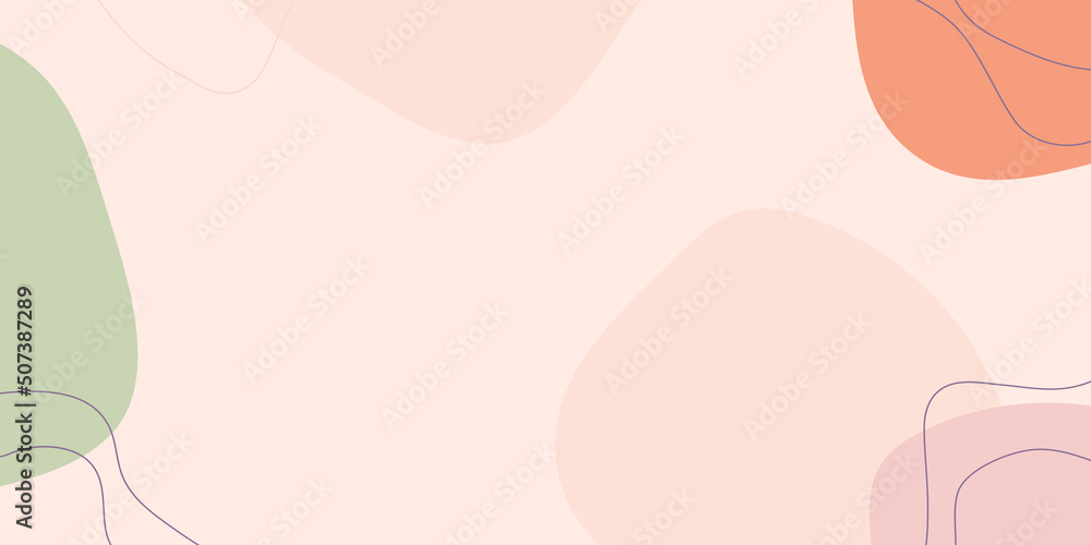 Wall mural abstract creative backgrounds in minimal trendy style with copy space for text.