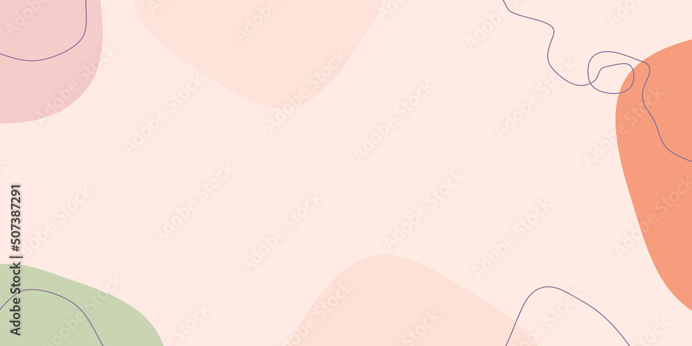 Wall mural abstract creative backgrounds in minimal trendy style with copy space for text.