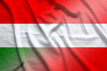 Hungary and Austria state flag transborder relations AUT HUN