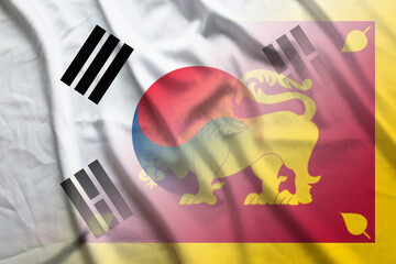 South Korea and Sri Lanka government flag transborder contract LKA KOR
