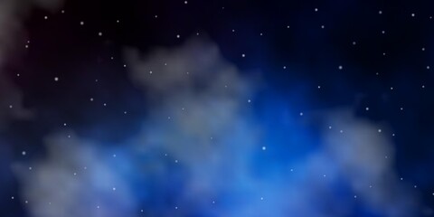 Fototapeta premium Dark Blue, Yellow vector template with neon stars.