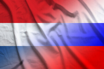 Netherlands and Russia official flag transborder contract RUS NLD