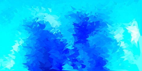 Fototapeta na wymiar Light blue vector gradient polygon texture.