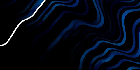 Dark BLUE vector pattern with wry lines.