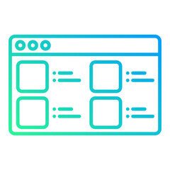 portfolio icon on computer media