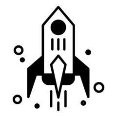 start up symbol rocket icon