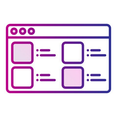 portfolio icon on computer media
