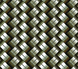 Woven metal seamless background - texture pattern for continuous replicate. 