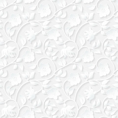 Seamless floral ornamental pattern.