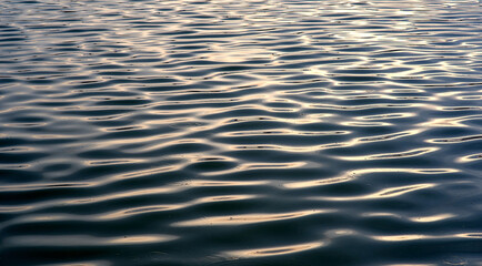 Background of the waves with sunlight
