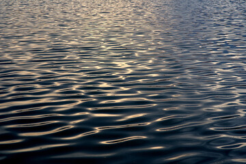 Background of the waves with sunlight