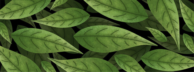 leaves background design vector for ecology