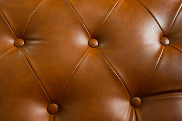 Closeup Abstract Vintage Leather Sofa Surface Background.