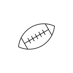 American, Football, Rugby, Sport Thin Line Icon Vector Illustration Logo Template. Suitable For Many Purposes.
