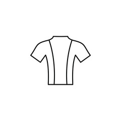 Shirt, Fashion, Polo, Clothes Thin Line Icon Vector Illustration Logo Template. Suitable For Many Purposes.