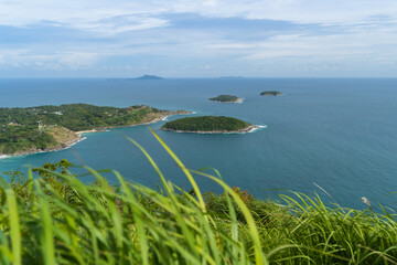 Black Rock Viewpoint sunset view point phuket thailand during rainy season