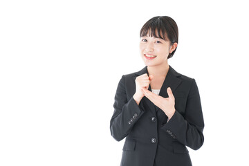 Business Woman having an idea