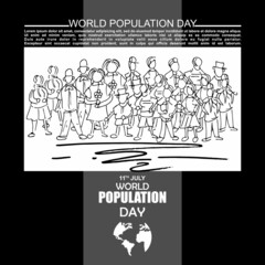 World Population Day, Poster and banner, 11 July
