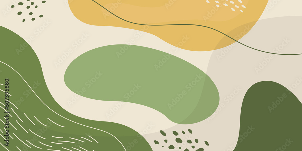Wall mural abstract creative backgrounds in minimal trendy style with copy space for text.