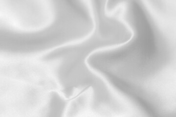 White color fabric cloth polyester texture and textile background.