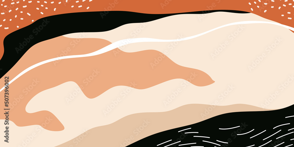 Wall mural abstract creative backgrounds in minimal trendy style with copy space for text.