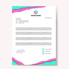 Modern company letterhead
