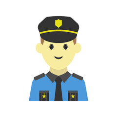police icon design template vector illustration
