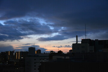 夕暮れ