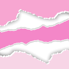 set of torn ripped paper sheets texture