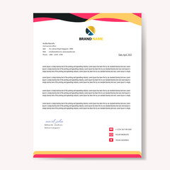 Modern company letterhead