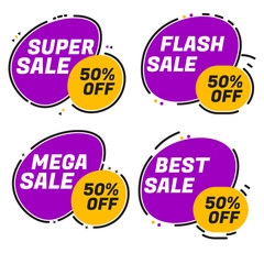 Sale banner templates design  flash sale discount mega sale discount