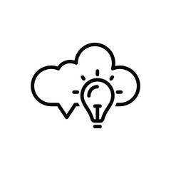 Black line icon for tip trick