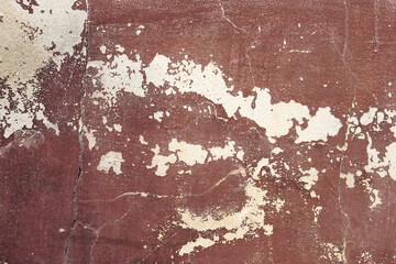 brown cement wall background with discolored