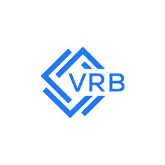 VRB technology letter logo design on white  background. VRB creative initials technology letter logo concept. VRB technology letter design.
